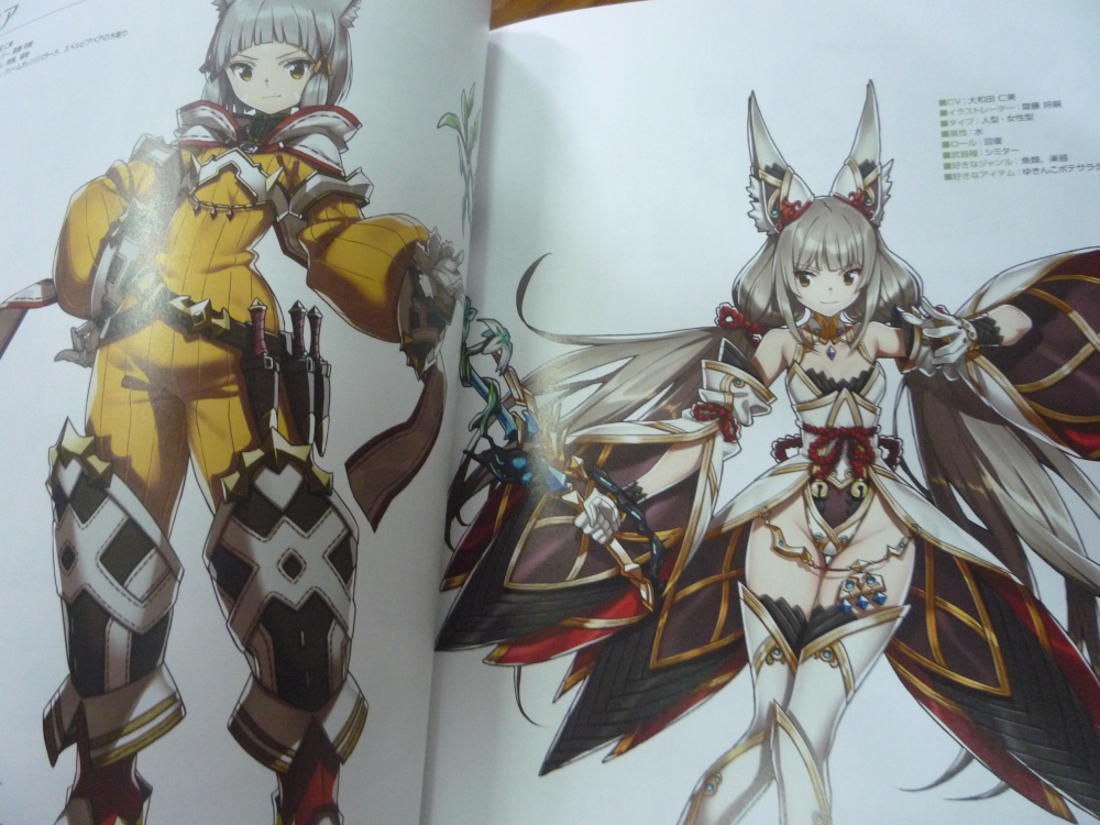 Nia en el Artbook de Xenoblade Chronicles 2
