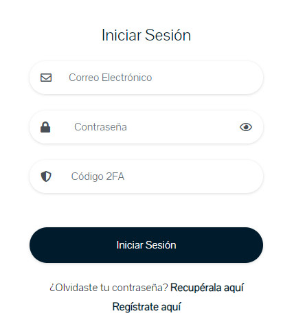 Qué es la autenticación 2FA. La página del Petro la usa.