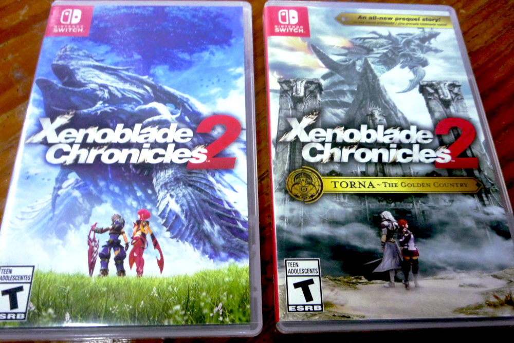 Las cajas de Xenoblade Chronicles 2 y su precuela, Torna The Golden Country
