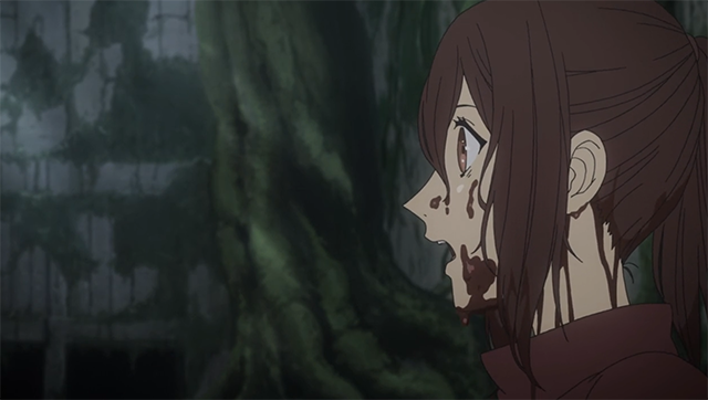 Suspenso, drama y violencia en Shin Sekai Yori.